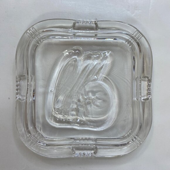 Federal Glass Ribbed Refrigerator Container Dish Lid Embossed Vegetable Motif - Picture 7 of 9